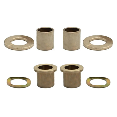 Bolt On Golf Cart Spindle Bushing Kit Upper And Lower Bronze King Pin Replaces 8067 7048 1010150 101638 For Club Car DS 1981 Up Gas Electric Models With Easy Install Thrust Bearing Washer And Wave Washer Included bronze bushings and washers