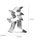 Halloween 5 Piece Stainless Steel Cookie Cutter Set Witch Shape 7.5x2.5x8cm Baking Tool