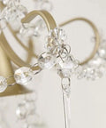 Close-up of Modern Crystal Wall Sconce With E27 Socket For Bedroom And Living Room, showcasing intricate crystal detail.
