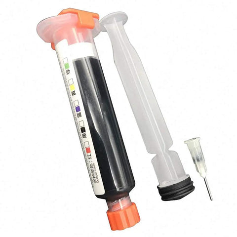 Pro Grade 10ML Black UV Solder Mask Kit With 1 Needle And Push Tool For PCB BGA Work