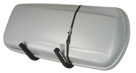 Heavy Duty Wall Hanger With 176 Pound Capacity For Roof Boxes Kayaks SUPs Canoes And More displayed with roof box secured