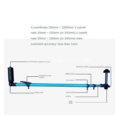 2D Auto Body Measuring System For Frame Repair And Chassis Alignment Pro Grade Car Body Tram Gauge structure diagram