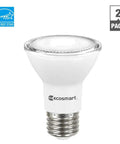 Dimmable PAR20 LED Light Bulb 50W Equivalent Bright White 3000K 450 Lumens Energy Star 80 CRI E26 Base Indoor Outdoor 2 Pack