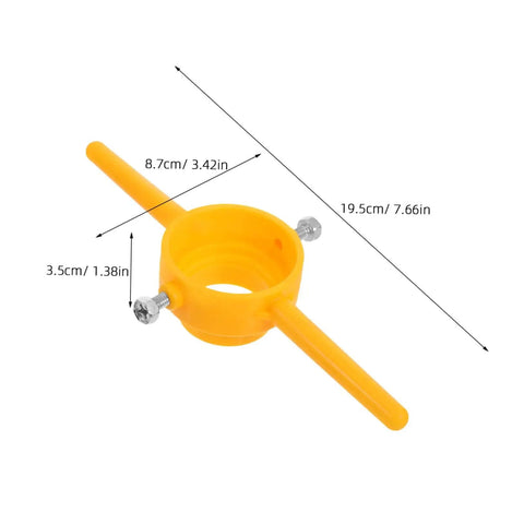 Orange ABS threader die from the Two Piece NPT Threading Tool Kit For Home Garage DIY ABS Threader Die Set Easy To Use Plumbing Thread Tools