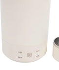 Portable Electric Water Boiler Kettle Slick One Liter with precise temp dial indicating temperature settings.