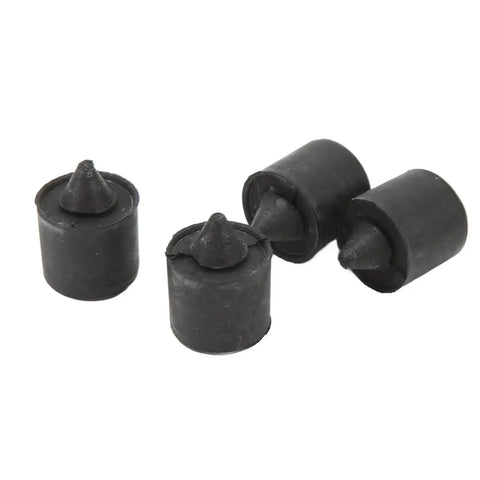Heavy Duty 4 Pack Rubber Door Jamb Bumper Stops Kit Fits Ford Mark LT And Mariner Models To Stop Annoying Squeaks Prevent Body Damage With Tight Original Fitment For Smooth Car Door Operation. Four black rubber door jamb bumpers