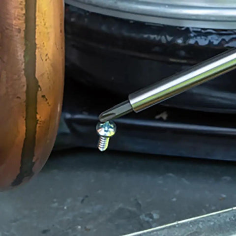Close-up of 27 In 1 Precision Screwdriver Set With Onboard Storage And Rare Earth Magnet, 26 Precision Bits Plus A 3.5 Mm Nut Driver, Built For Terminal Blocks, Electronics And Tackle Tiny Home Repair Jobs in action.