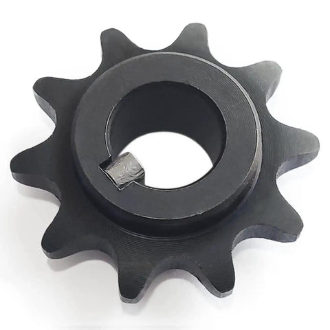 KT196 Drive Sprocket 10 Tooth For Coleman Go Kart 420 Chain 5 8 Bore 3 16 Keyway Heavy Duty Replacement close-up view