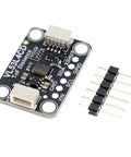 Time Of Flight Distance Sensor Module With I2C Interface 0 To 1300 mm Range Breakout For Robotics Drones And Smart Devices Highly Accurate Short Range To Moderate Range Measurement, featuring VL53L4CD chip and connectors.