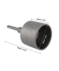 Heavy-Duty Sds Plus Hammer Drill Ground Rod Driver Bit Forged Steel tool, 65mm diameter, for driving posts and stakes.