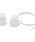 Recessed Wired Door Contact Sensor with white ABS housing, 19x25mm size, 260mm cable for security upgrades