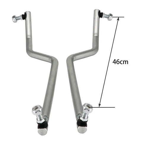 Drag Link Tie Rod Set For John Deere L100 L120 L130 GY20491 GY20492 Direct Replacement Steering Kit For Lawn Tractors And Compatible Models 46cm chromoly steel