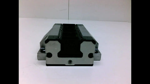 Front view of Runner Block 35mm Linear Slide Carriage with sealed ball bearing for rail systems, ideal for industrial motion control.