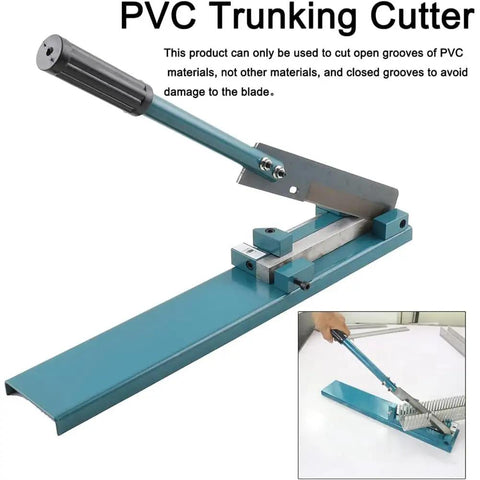 Professional Manual Cable Duct Cutting Tool For Precision PVC Trunking And Din Rail Work, high-speed steel blade cutter.