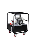 Heavy Duty Hydraulic Torque Wrench With 1 Inch Square Drive And Double Acting Design Runs Smooth From 451 To 4512 Nm hydraulic pump on wheels.