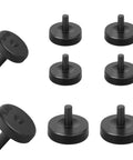 Black automotive brake flare adapter set for 3/16 and 1/4 in brake lines with multiple dies