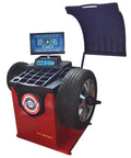 Automatic Wheel Balancer Machine For Cars Featuring Precision Tire Balancing Tool, solid steel frame, and digital display.