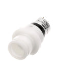 Pressure Switch OEM Replacement 717962 for Ice Cream Machine, high precision, white component with label, side angle view.