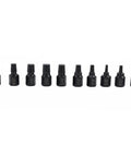Rock Solid 10 Piece Screw Extractor Set for Stripped Bolts and Broken Fasteners with Left Hand Drill Bits to Pop Out Rusted Stuck Hardware Like A Boss Fast, 10 metal extractors 1/8 to 13/32 inch