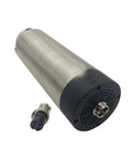 Heavy Duty 1.5KW ER11 Air Cooled Spindle Motor 24000 RPM 8A CNC Router upgrade with angled view of motor and connector.