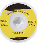 Desoldering Wick Solder Braid 1.5m 3.0mm For PCB Desoldering And BGA Work Non Corrosive Low Residue Solder Removal Tool spool