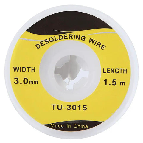 Desoldering Wick Solder Braid 1.5m 3.0mm For PCB Desoldering And BGA Work Non Corrosive Low Residue Solder Removal Tool spool