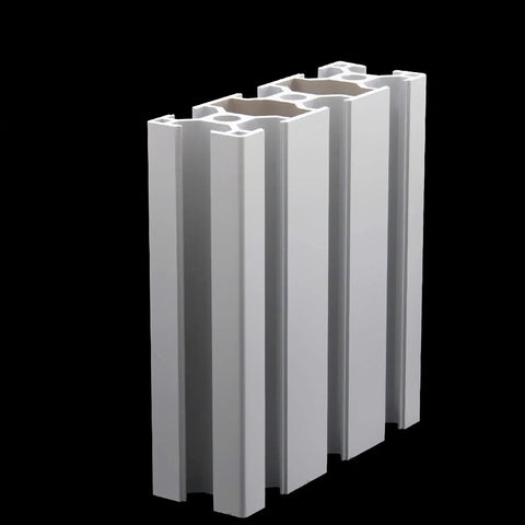 Premium Slick 3090 Aluminum Extrusion Profile 4 Pack 43.31 Inch Anodized Silver Rails with clean cut edges.