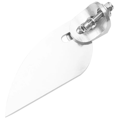Adjustable Aluminum Alloy Turn Fin 68x30mm for 75-85cm Electric Nitro RC Boats, CNC Machined, Lightweight, Durable, Side View