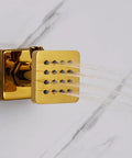 Polished gold jet from Six Piece Adjustable Massage Body Shower Jets In Wall Shower System With Independent Flow Control