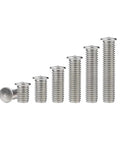 Heavy Duty 304 Stainless Steel M3 Welding Studs And Spot Stud Screws For Metal Fabrication 200 Pack of various lengths.
