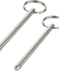 2 Pack Quick Release Pins For Marine Gear, 0.236 Inch Diameter, 4.7 Inch Overall Length, 316 Stainless Steel Build, Spring Loaded Ball