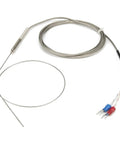 Thermocouple Temperature Sensor With 1.5m Metal Screened Cable, 400mm Flexible Probe, Sheathed WRNK-191, 3mm Diameter, High Precision Sensor