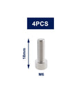 4Pcs Bike Crank Arm Pinch Clamp Bolts 304 Stainless Steel M6x18mm Replacement Kit For Shimano Ultegra HollowTech shown with measurements