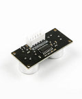 Front view of HC-SR04 Ultrasonic Sensor With RGB LED Indicator Module, six LEDs for clear distance readings and obstacle avoidance.