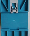 Rock Solid Din Rail Switching Power Supply Kickin Out 100 Watts Of Clean 48VDC Current Built Heavy for industrial use, blue plastic design.
