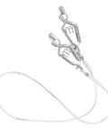Fencing Body Cord Connector Clip with double clips design for tight grip and secure connection, stainless steel wire, 560x10x10 mm.