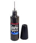 GraphiQuick Liquid Graphite Lubricant And Craft Enhancer with Precision Nozzle for smooth application, metallic finish bottle.