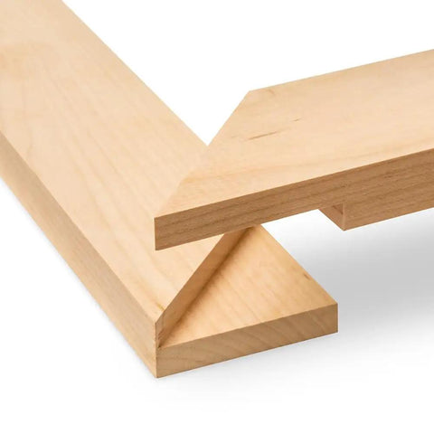 Half Lap Jig For Woodworking That Makes Tight Clean Joints Easy On Any Router Table Portable Durable Pro Grade Precision Sled For Frames And Furniture Projects showing tight wooden joints.