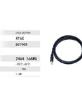 XT60 Solar Extension Cable Connector Adapter For Outdoor Power Supply, Wear Resistant PP Material, coiled black cable