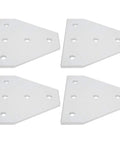 T Shaped Aluminum Alloy 5 Hole Joining Plate For Aluminum Profile Vertical Joint Bracket With Precise Hole Layout