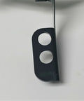 Detail of Universal Four-Arm Motor Mount Bracket With Vibration Dampening Grommets, gray, heavy-duty structure, side view