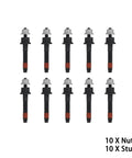 10 nuts and 10 studs from 5.7L Hemi Exhaust Manifold Gasket Set With Bolt Studs And Nuts Plug And Play Bolt-On Direct Fit