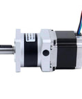High performance Nema 23 Stepper Motor with Gearbox featuring 10:1 planetary gear for precision motion control and increased torque.