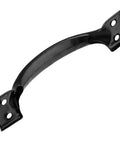 Single black 6 inch cast iron gate handle from 30 Pack Heavy Duty Black 6 Inch Cast Iron Gate Handle Set For Outdoor Fence Garage And Interior Doors