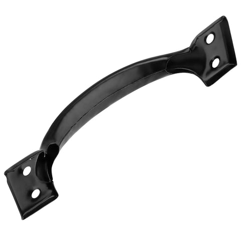 Single black 6 inch cast iron gate handle from 30 Pack Heavy Duty Black 6 Inch Cast Iron Gate Handle Set For Outdoor Fence Garage And Interior Doors