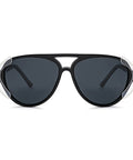 Worksite Ready Detachable Side Shield Safety Glasses With Sharp Polarized UV400 Lenses in matte black with clear shields