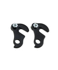 Two Pack Bicycle Derailleur Hanger Plate For Shimano And SRAM Rear Derailleur Fit Converter Adapter Dropout Black Metal Hooks