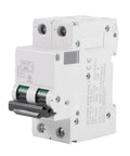 Two Pole 250V 32A DIN Rail Mount Miniature Circuit Breaker For Solar DC Systems, Plug And Play DC Disconnect Switch