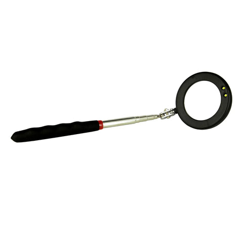 Telescoping 360 Degree Inspection Mirror With 2 LED Lights on Extendable Flexible Stick for Auto Maintenance and Foot Inspections