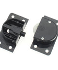 Cabinet Wardrobe Sliding Door Pulley And Wheels Hardware For Quiet Operation, Built In Metal Bearing Structure, Black, 58x31mm